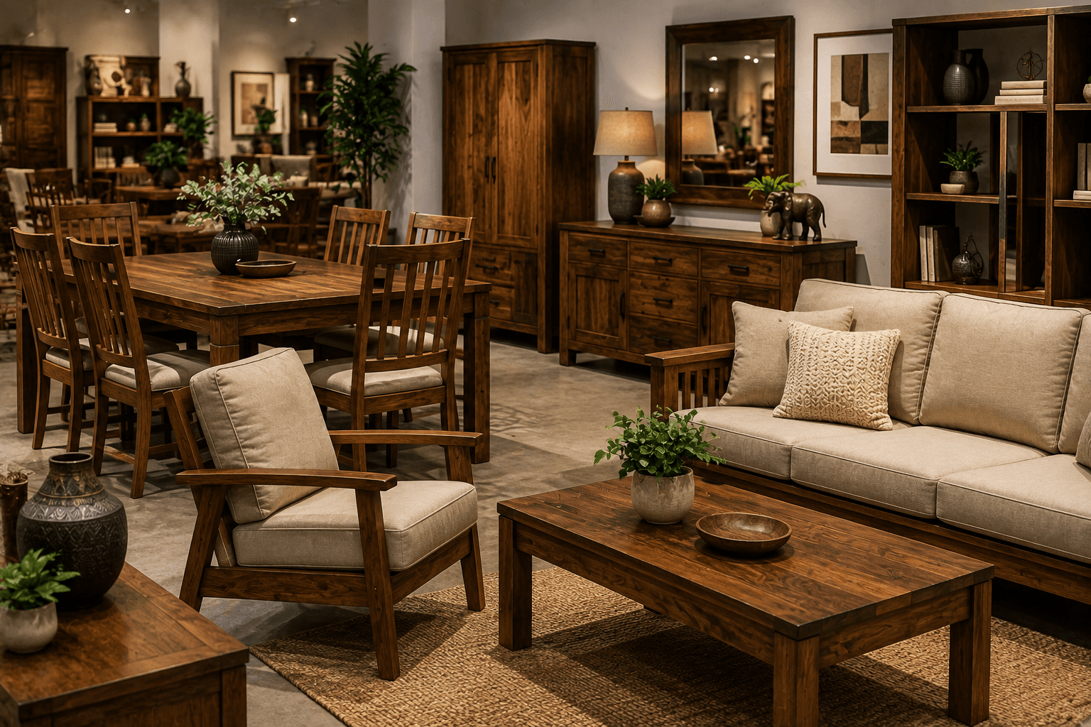 Wooden & Metallic Furniture